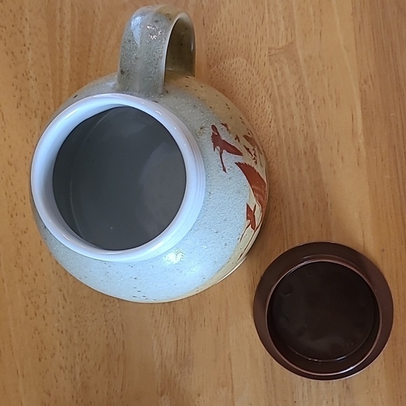 HANDCRAFTED POTTERY Lidded Travel/Office Mug - Picture 7 of 16